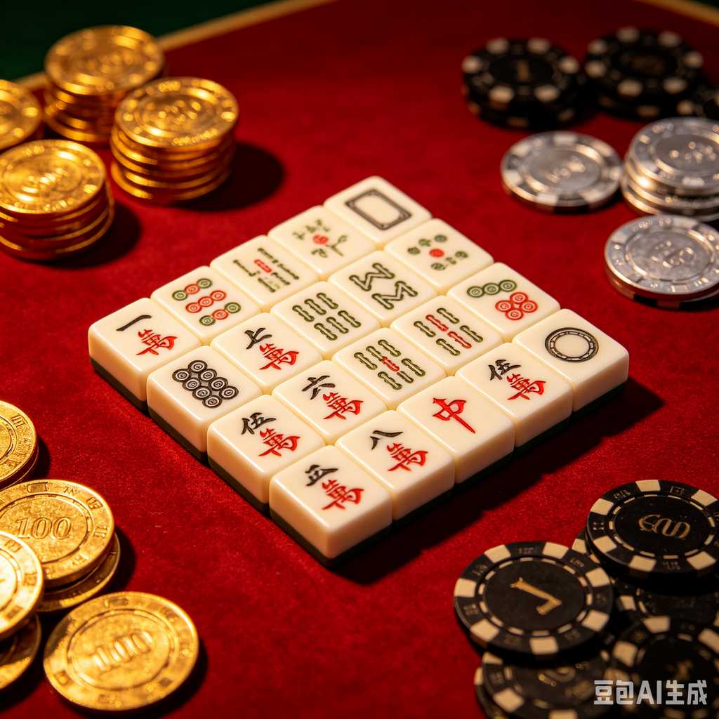 decorative text mahjong set